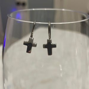 W0330 Retired Silpada Cross Earrings